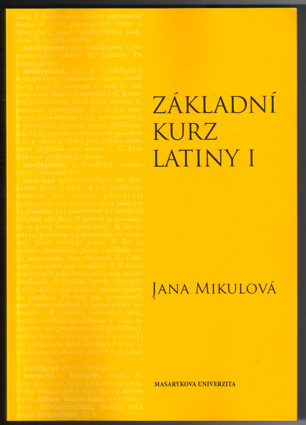 Základní kurz latiny I