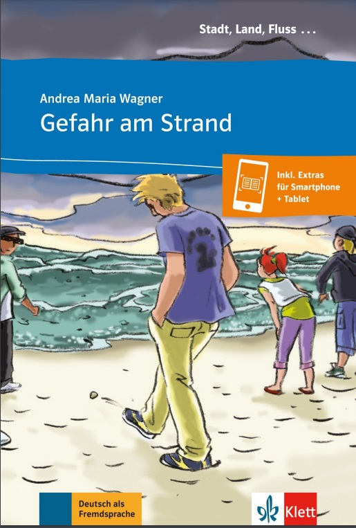 Gefahr am Strand A1 + audionahrávka ke stažení zjednodušená četba v němčině