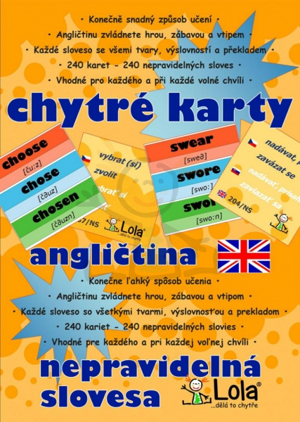 Chytré karty - nepravidelná slovesa