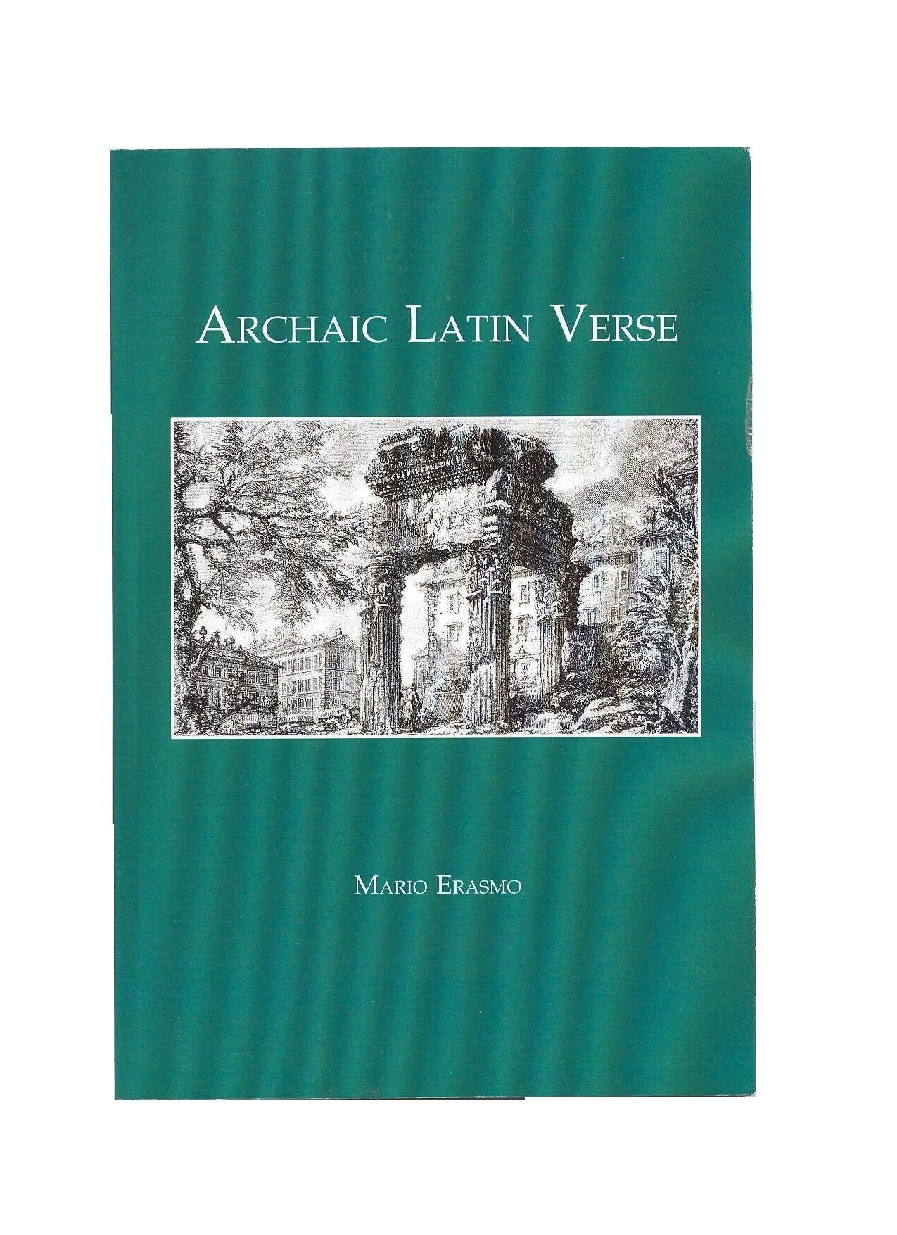 Archaic Latin Verse latina, latinská četba, latinská poezie