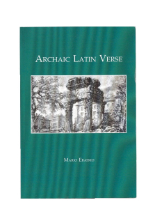 Archaic Latin Verse